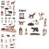 American Indians Figure Model Collection With Plastic Construction For Educational And Decorative Use
