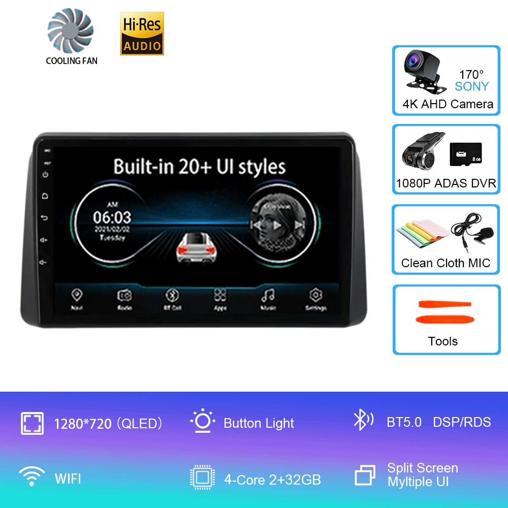 Android 14 Car Radio For Chrysler Grand Voyager 5 2011 - 2015 For Dodge Grand Caravan 2008-2020 Player Multimedia GPS 360 Camera