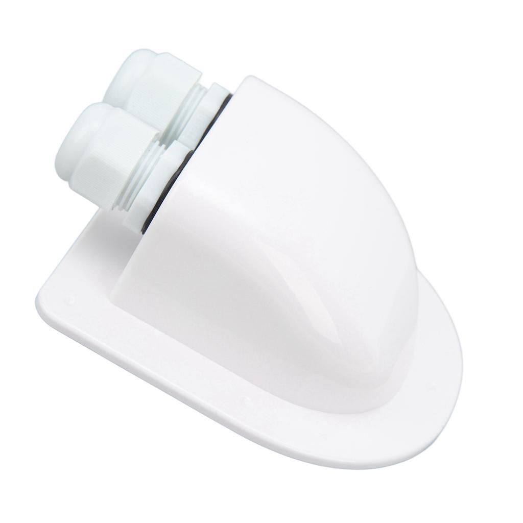 Cable Entry Gland Box IP68 Waterproof Weather Resistant Dual Cable Entry Housing for RV Roof Boat Yacht White
