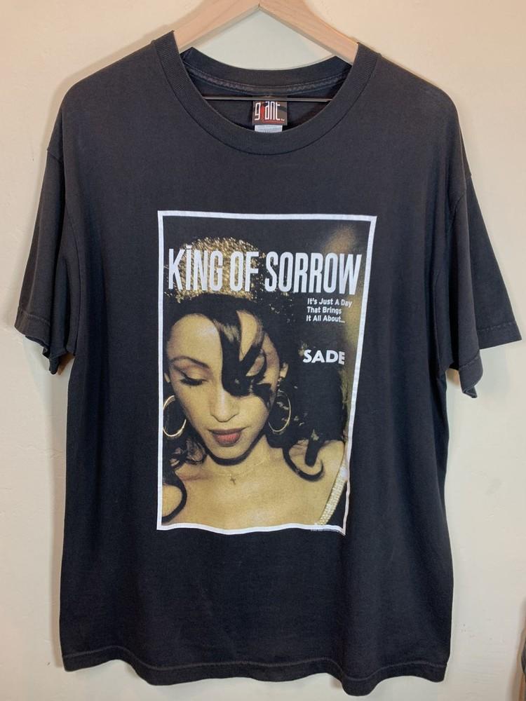 Sade King Of Sorrow 2001 Гигантская RnB Группа Черная Унисекс Футболка S-5XL KH12718 Унисекс Футболка XXXXL