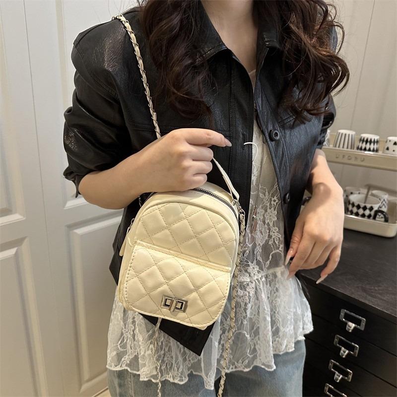 Beautiful Exquisite Backpack Summer New Fashion Simple Solid Color Backpack Shoulder Messenger Bag Women