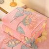 Shawl Warm Floral Flannel Blanket Skin-friendly Soft Throw Blanket No Shrinkage Cozy Nap Blanket Office