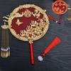 Handmade Bride Group Fan Vintage Decorative Fan Traditional Hanfu Fan  Photography