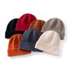 New Cashmere Hat Autumn and Winter Solid Color Twisted Flower Thickened Warm Fashion Knitted Hat Headgear Pile