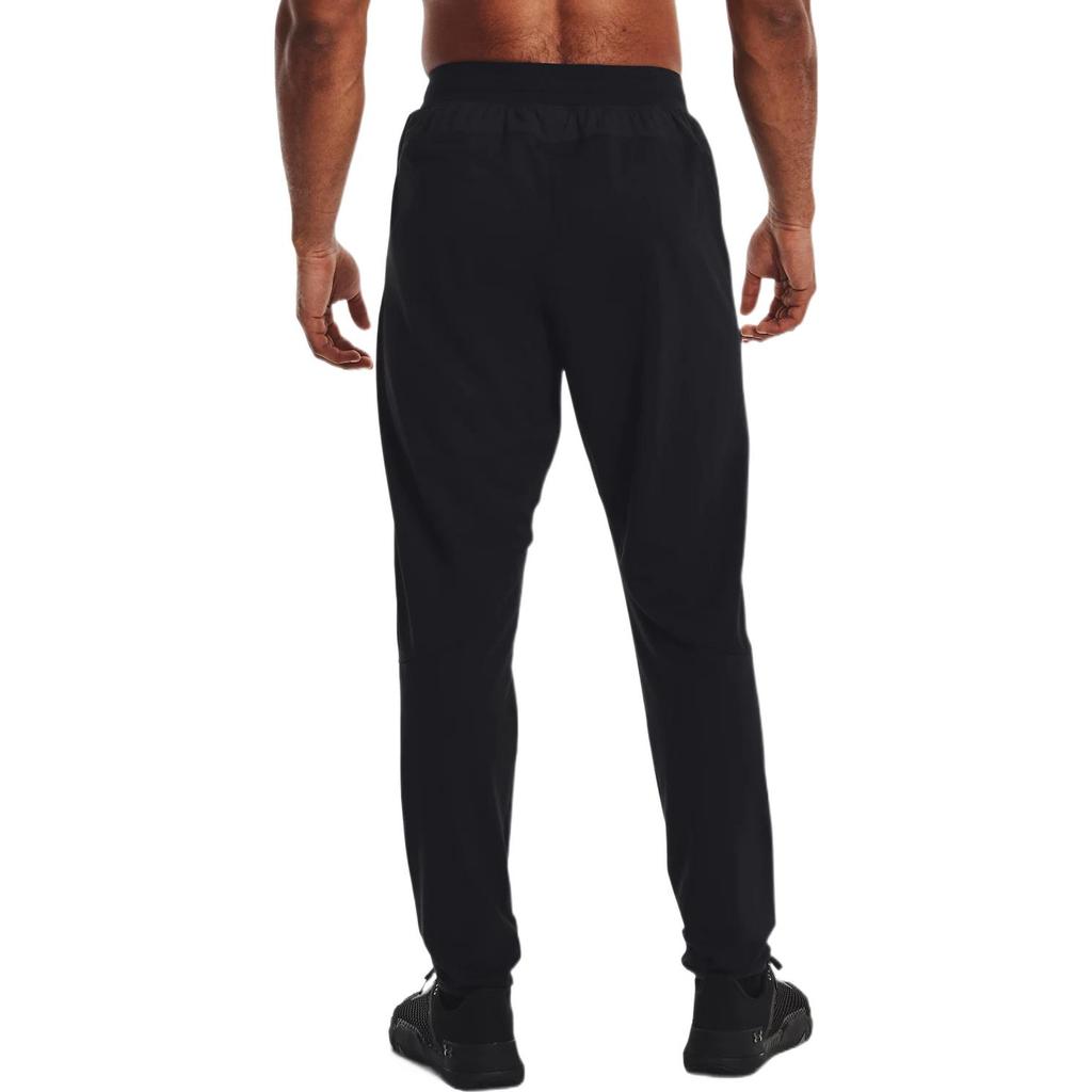 Under Armour Solid Color Logo Print Joggers Men Bottoms Black 1373721-001