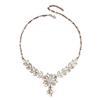 European & American High-Design Vintage Floral Necklace & Earrings Bridal Set