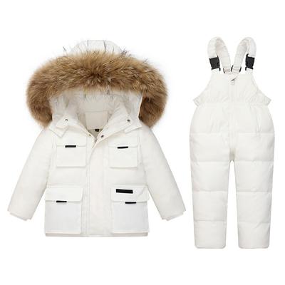 Children's Down Jacket Suit Boys Girls Thickened  Winter Style