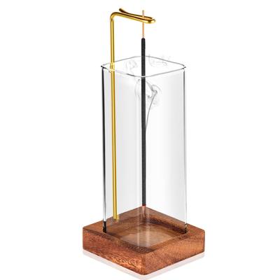 MINGYI Stylish Glass Incense Holder, Ash-Proof, Incense Burner, Interior Decor, Relaxation, Buddhist Altar, Study, Meditation, Entryway