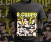S.Coups Seventeen Vintage Koszulka z Graficznym Nadrukiem: Retro koszulka K-pop z lat 90.
