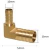 4 6 8 10 12 14 16 19 mm Schlauchstutzen 90 Grad Winkel Reduzierstück Messing Schlauchanschlussstück Verbinder Haus Garten Wasser Luft Öl