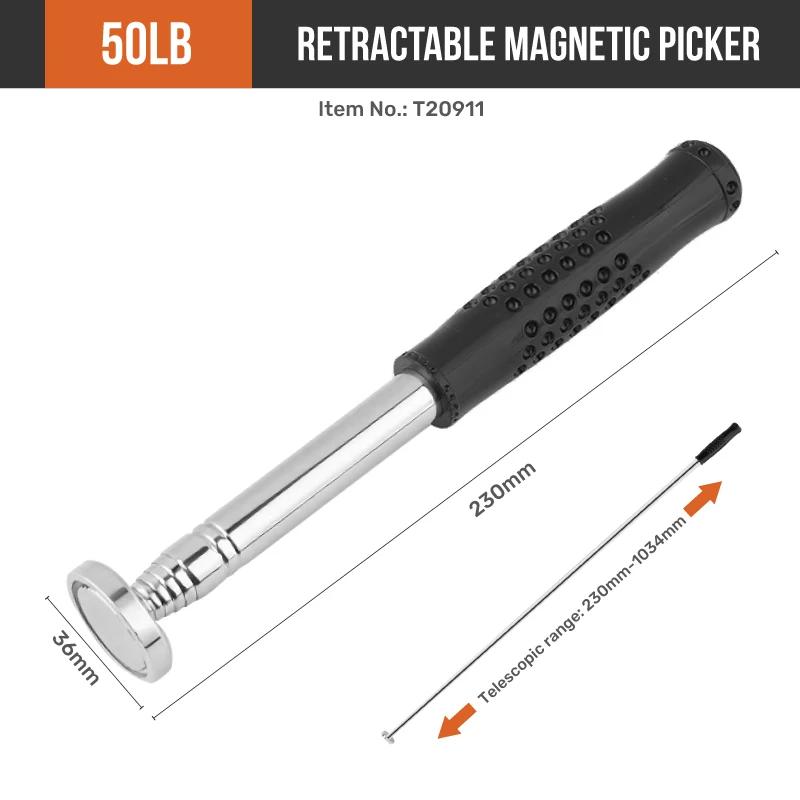 50LB Strong Magnetic Retractable Telescopic Stainless Steel Pen Style Pickup Magnet Stick Tool for Hard To Reach