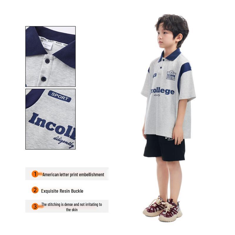 Boys' Short Sleeve Pique Polo Shirt