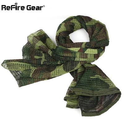 Sciarpa militare tattica araba a rete da uomo, sciarpe mimetiche da combattimento dell'esercito americano