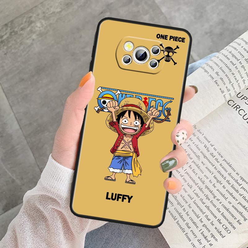 

Цельный Luffys для POCO C55 C50 C40 C3 F5 F4 F3 M6 M5 M4 M3 X5 X4 X3 GT Pro, черный силиконовый чехол для телефона Poco X3 Pro