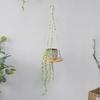 Macrame Wall Hanging Shelf Boho Home Decor Shelves On Wall Wood Decoration for Bedroom Living Room Nursery Christamas Gift