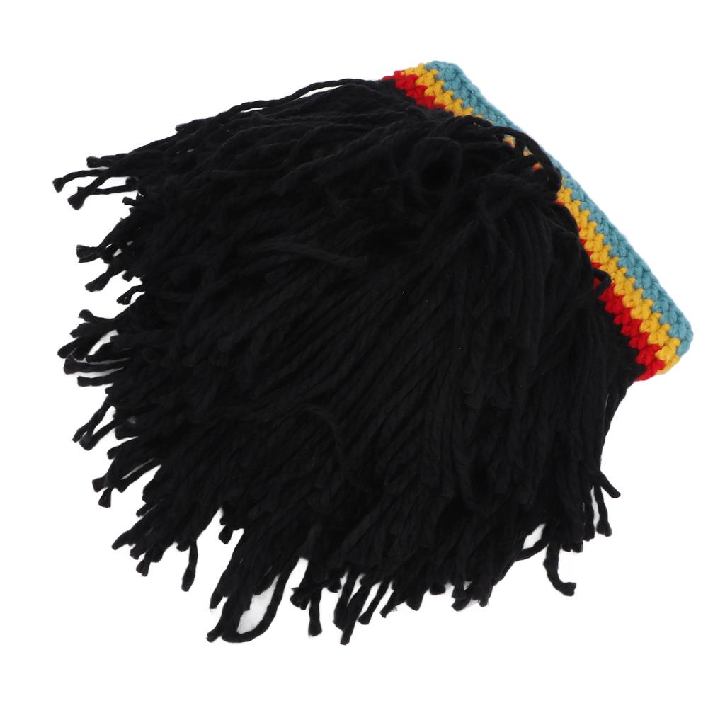 Funny Wig Hats High Elasticity Keep Warm Knitted Beanie Hat with Dreadlocks for Christmas Halloween