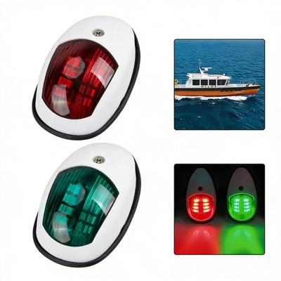 Feu de Navigation LED Rouge et Vert Feu de Sonde Marine LED Lampe d'Avertissement Bateau de Pêche