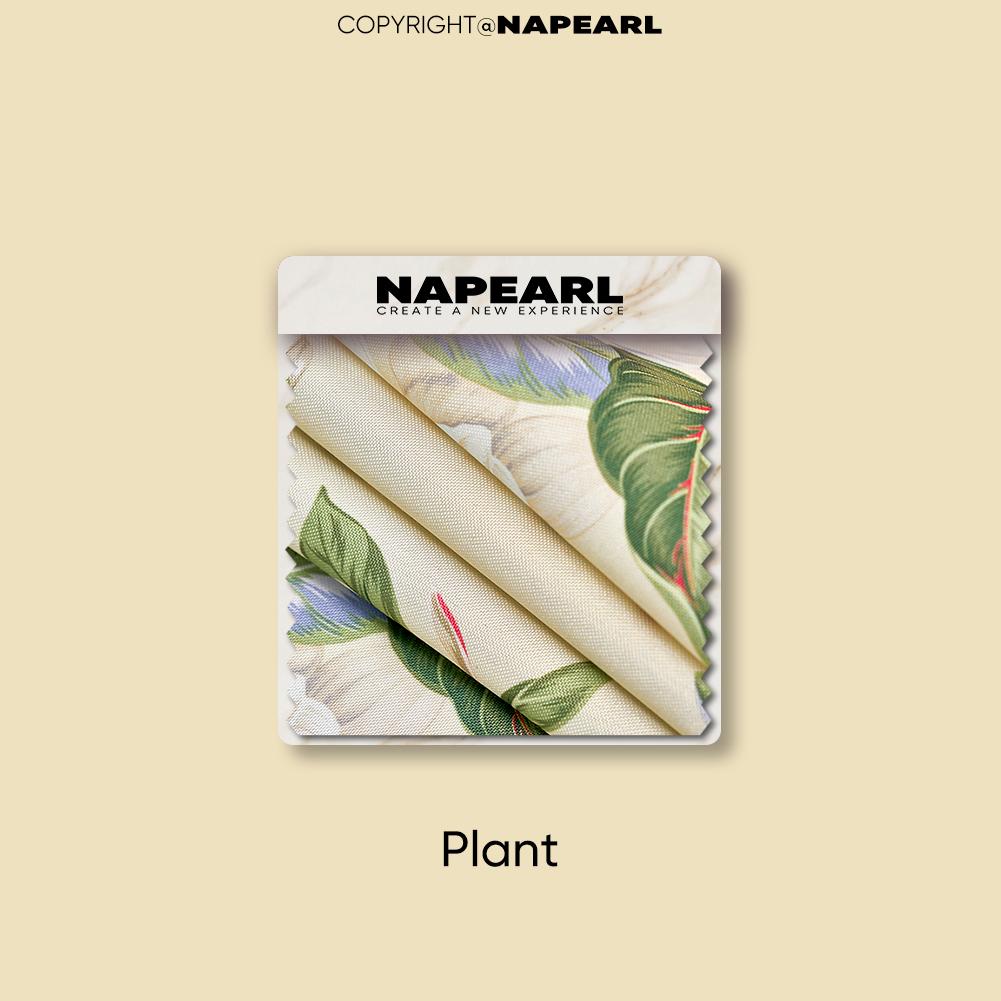 1 шт. NAPEARL свежий зеленый растительный узор короткая занавеска-перегородка для кухни, гостиной, спальни, домашний декор
