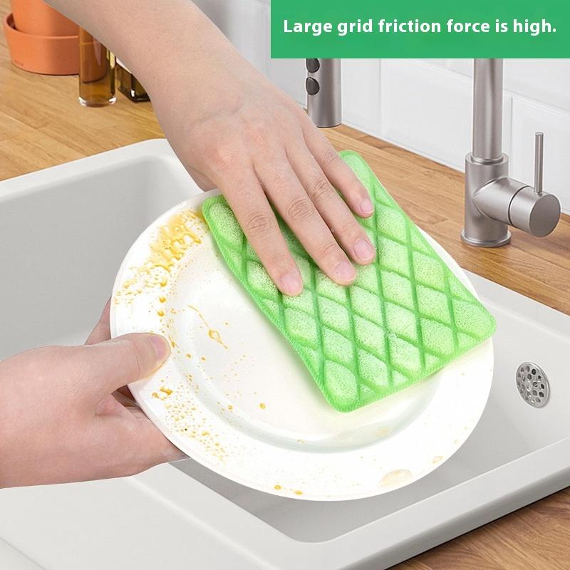 10Pcs Kitchen Towels Dishcloths Thick Kitchen Daily Dish Towel Absorbent Non-Stick Oil Cleaning Cloth Kitchen Cleaning Tools