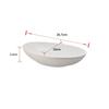 Set of 2 Oval Plates, White Porcelain, Stylish (26.7cm) - Tableware, Dishes, Lunch Plates, Plain, Ceramic, Kitchenware, Curry Plates, Pasta Plates, Ov