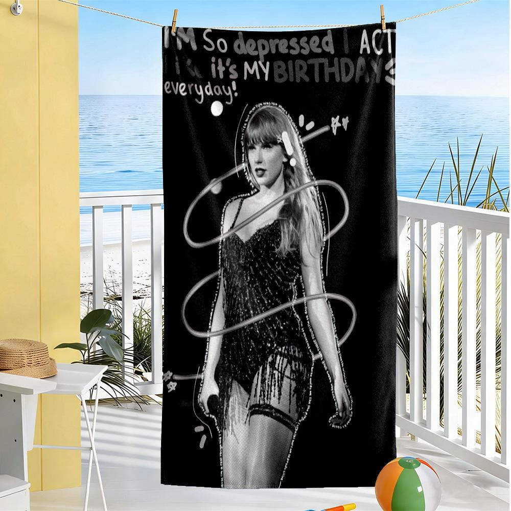 Taylor Swift Strandtuch Weich Langlebig Schnelltrocknend Bequem Leicht