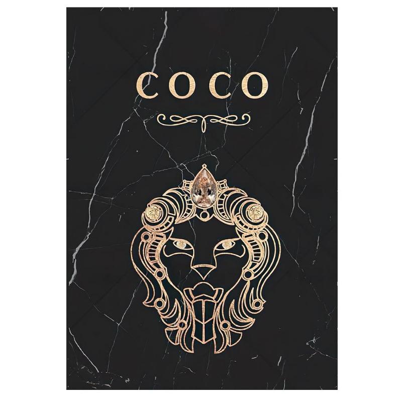 Fashionable luxury bottle of coco perfume, canvas, painting, Scandinavian flower, print poster, wall painting, modern decoration of the room