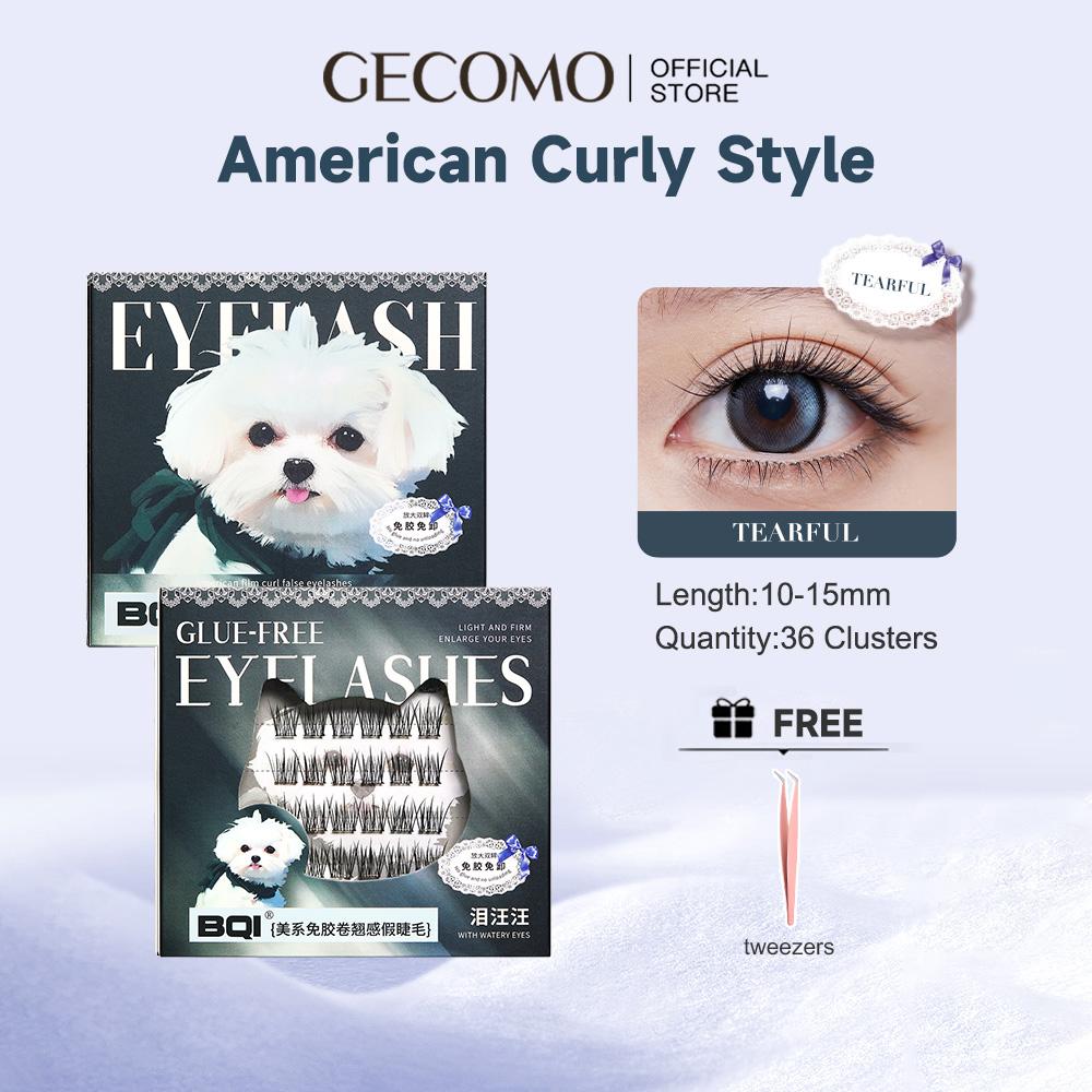 BQI Glue Free Cool Feeling False Eyelashes Natural Curly Girl Group Segmented On Camera Upper Eyelashes