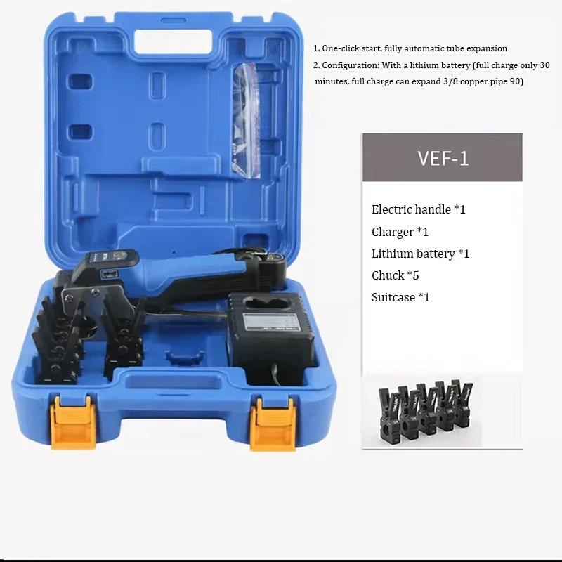 Elektrische Koperen Buis Bell Mond Expander Automatische Batterij Koperen Buis Flare Tool Airconditioner Koelkast Flare VEF-1/-2