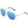 Sixty One Costa Polarized Mirror Coating Pilot Unisex Sunglasses Sixs111gn