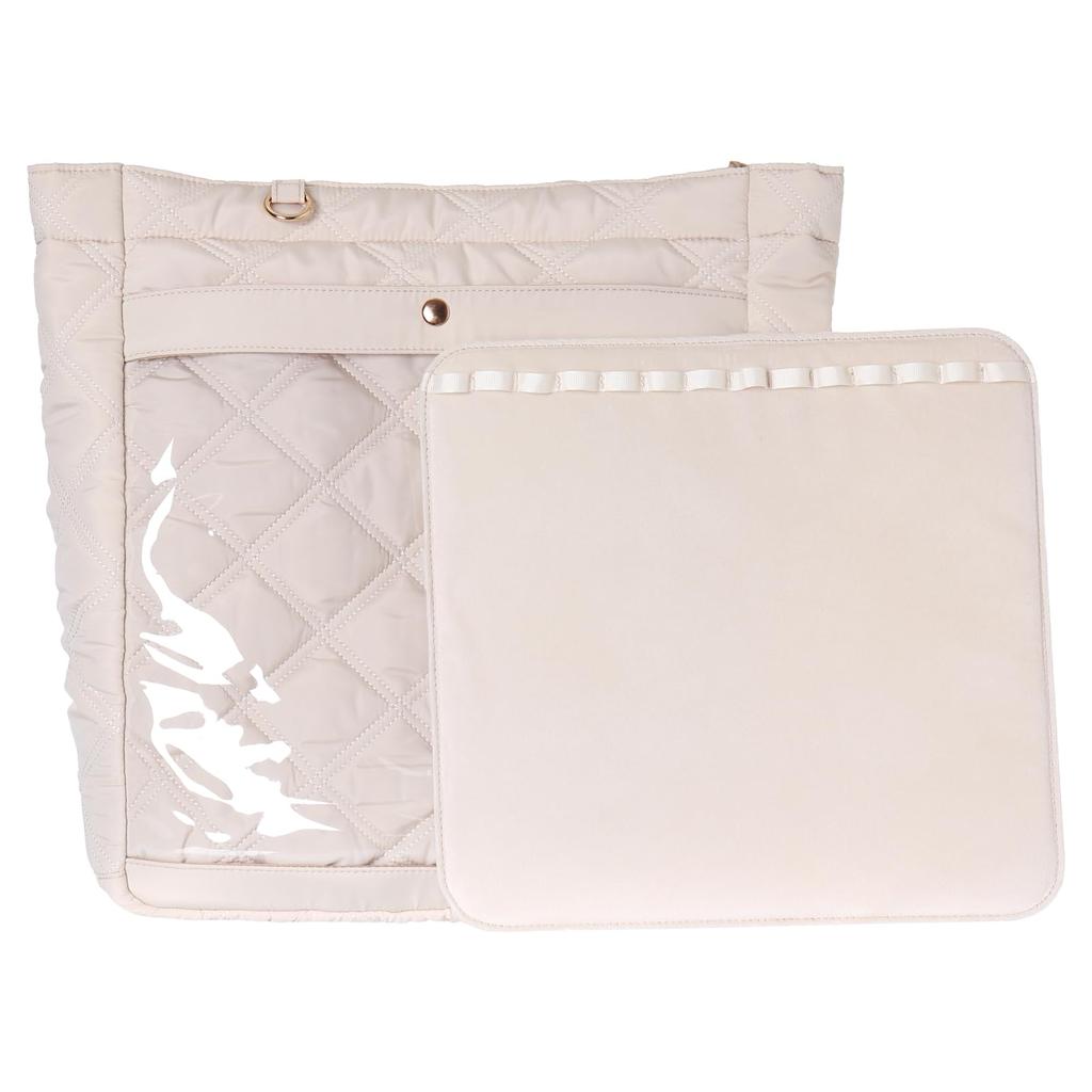 Ocel Mineed by Oshi Window Tote Bag with Ribbon, Carabiner, and Removable Sheet (Ivory)