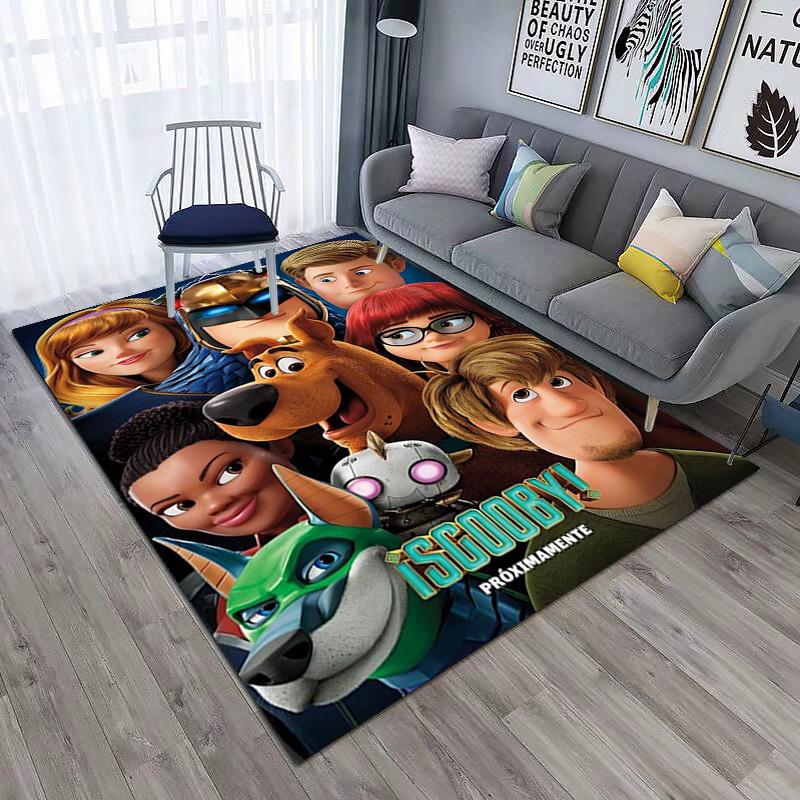 Halloween Cartoon Comedy Adventure Movie Scooby-Doo Carpet Is Suitable for Living Room and Bedroom Doormats Office Balcony Decorative Carpet V8