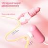 Nipple Clamps Vibrator Breast Massage Tongue Licking Sucking Vibrating Clit Stimulator Female Maturbator Adult Sex Toy For Women