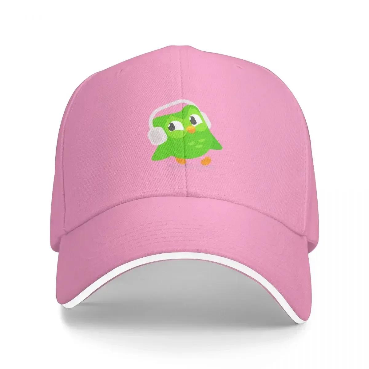 

Сова Duolingo Duo Кепка Модная Повседневная Бейсболка Регулируемая Кепка Хип-Хоп Летняя Унисекс Бейсболки Настраиваемые Многоцветные One Size розовый
