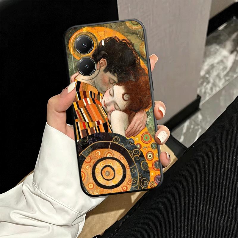 Kiss By Gustav Klimt Art Soft Phone Case for Xiaomi Poco X5 X6 X7 X8 Pro Max X3 F7 F8 Ultra M8 M7 M6 M5 Redmi 15 15C 14C 13C 12C