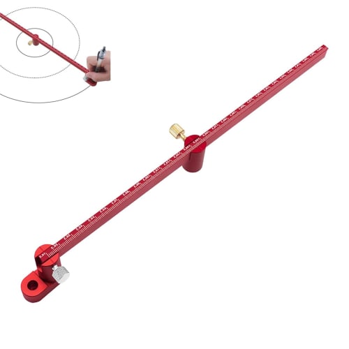 

Botocoo Woodworking Compass Scriber, Large Compass, 360 Arc Marking Tool, Woodworking Scribing Circle, Carpenter s Marking Gauge, Aluminum Alloy, Adj