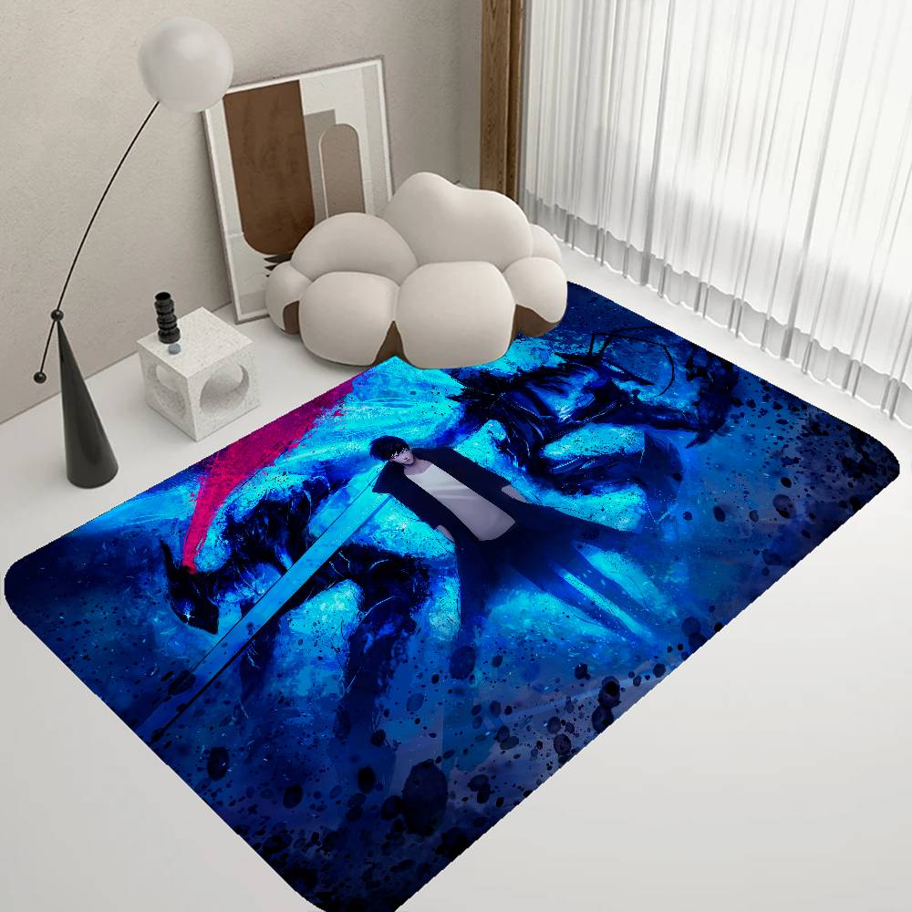 Japanese Manga Solo Leveling Bathroom Mat Non-Slip Laundry Room Mat Laundry Decor Balcony Child Living Room Toilet Rug