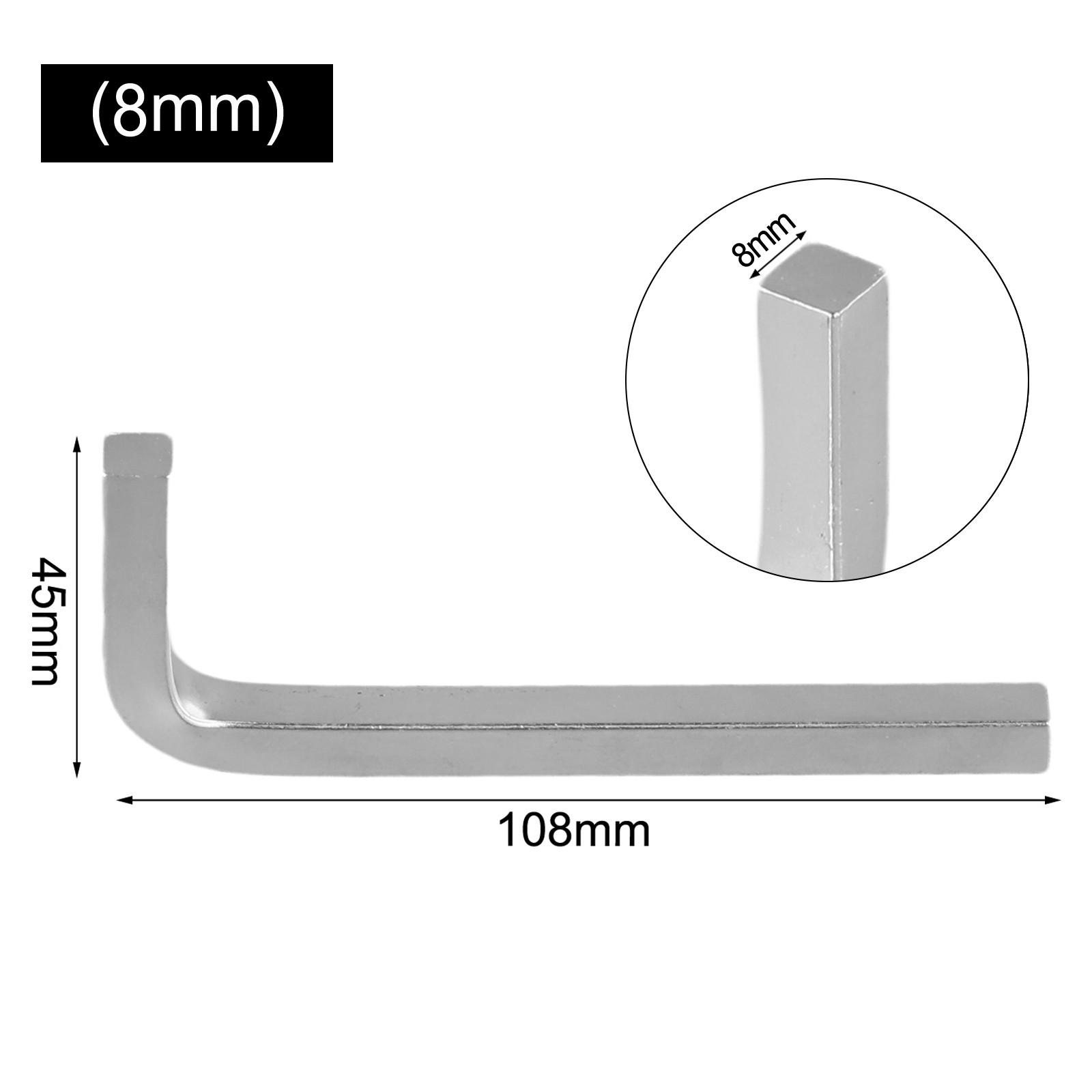 

L Shape Square Wrench Chromium Vanadium Steel Square Head 8mm