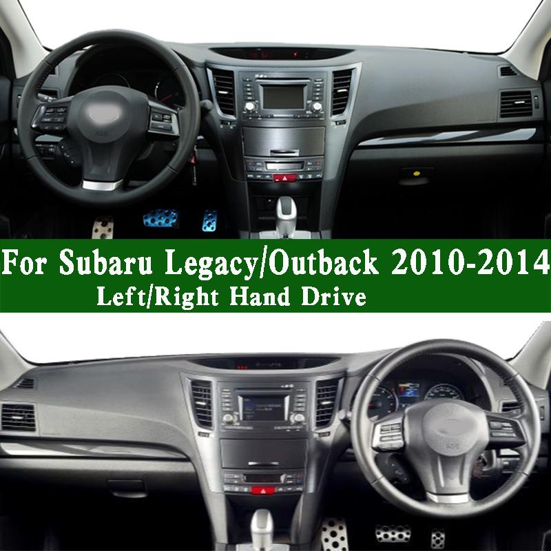 For Subaru Legacy V Outback BM9 BR9 2010-2014 Dashmat Dashboard Cover trument Panel Sunscreen Protective Pad Anti-Dirt Proof