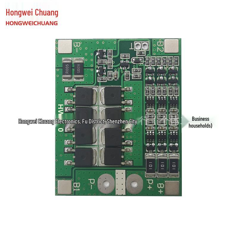 3S 12V 18650 Lithium Battery Protection Board with Balancing, 25A Overcurrent Overcharge/Discharge Protection.