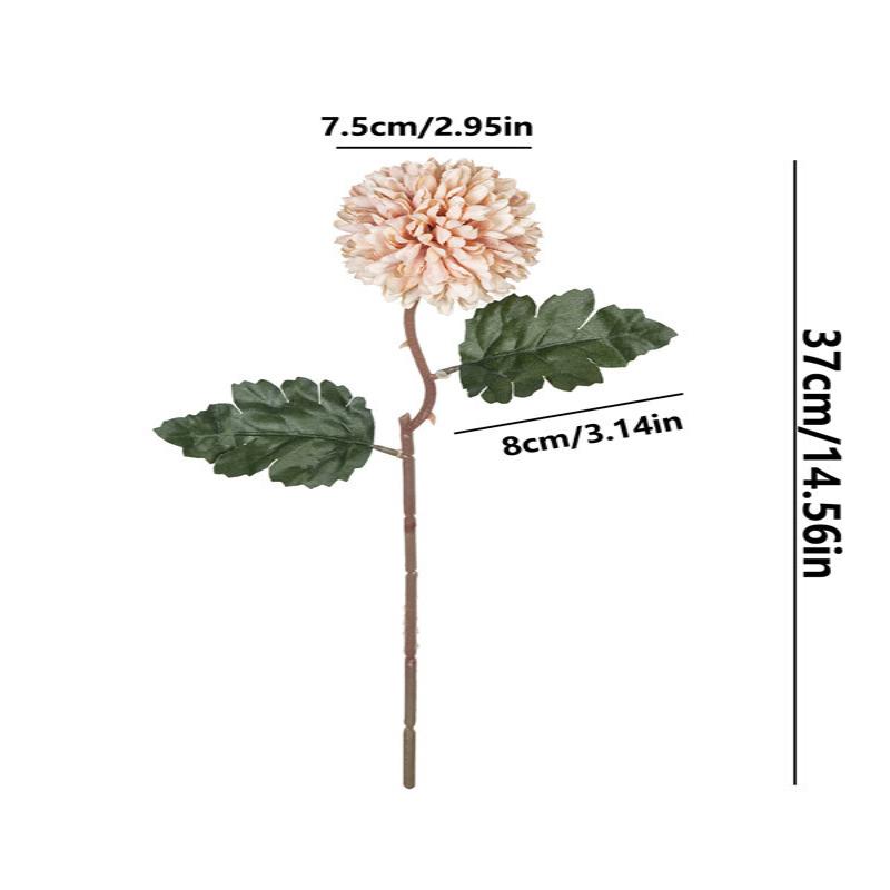 Artificial Flowers Silk Ball Chrysanthemum Wedding Bridal Bouquet Table Windowsill Festival Room Decor Diy Gift Po Props