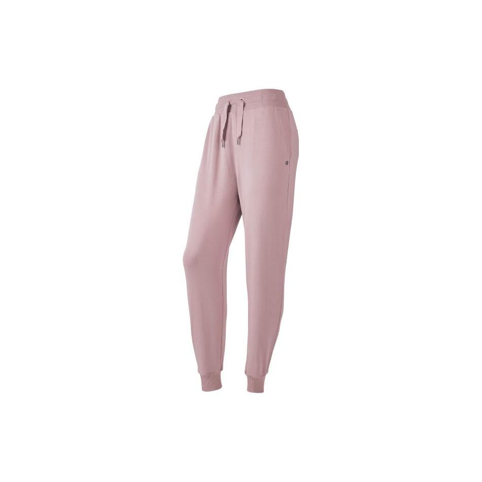 Skechers Solid Color Cuffed Casual Knitted Sports Pants Women pants Light-Pink P124W007-03D4 S