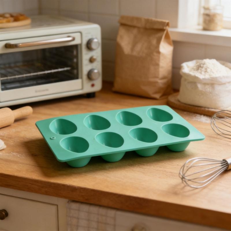 Efficient Nonstick Silicone Eggs Molds Pack Of 1/3 Baking Equipment Perfect For Baking Freezing And Crafting Projects