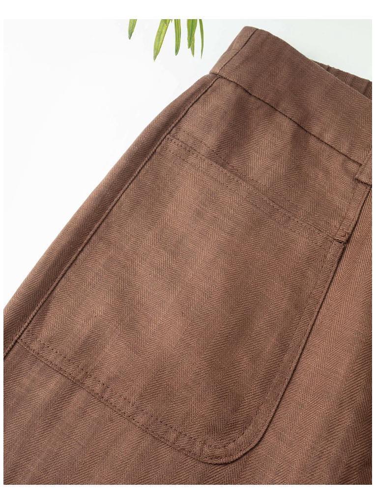 Dames Zomer 2026 Tencel Linnen Hoge Taille Wijde Pijpen Broek - Slankmakend, Lichtgewicht, Casual Pasvorm