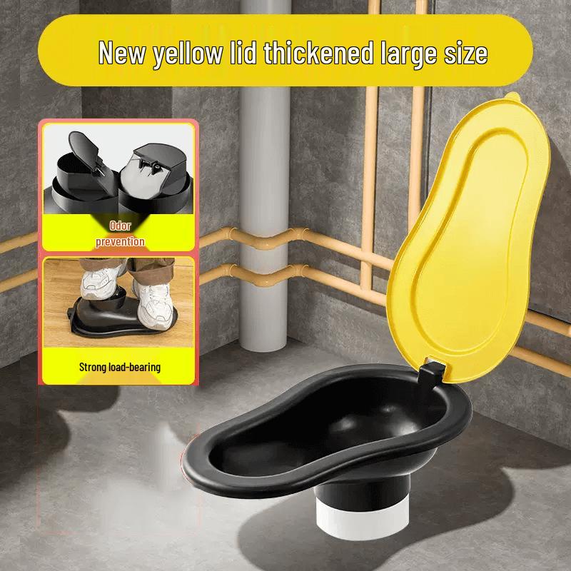 

Портативний туалет-чаша для присідання з захистом від запаху для будівельних майданчиків