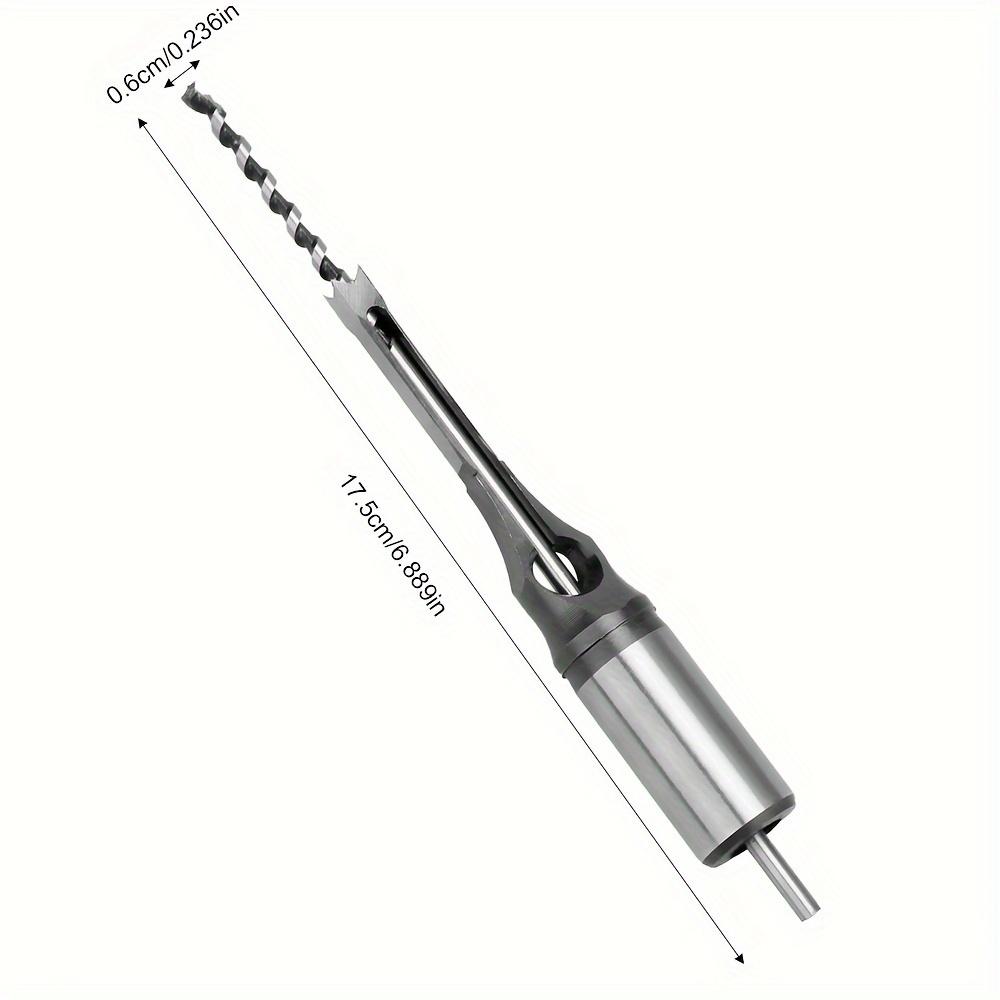 Woodworking Square Hole Drill Bits 6-30mm Manual DIY Wood Square Hole Opener Bearing Steel Wood Tenon Chiseling Square Hole Drill