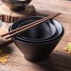 Cheap Japanese Style Ceramic Ramen Noodle Bowls Disposable Food Grade Dinnerware Bowl Set