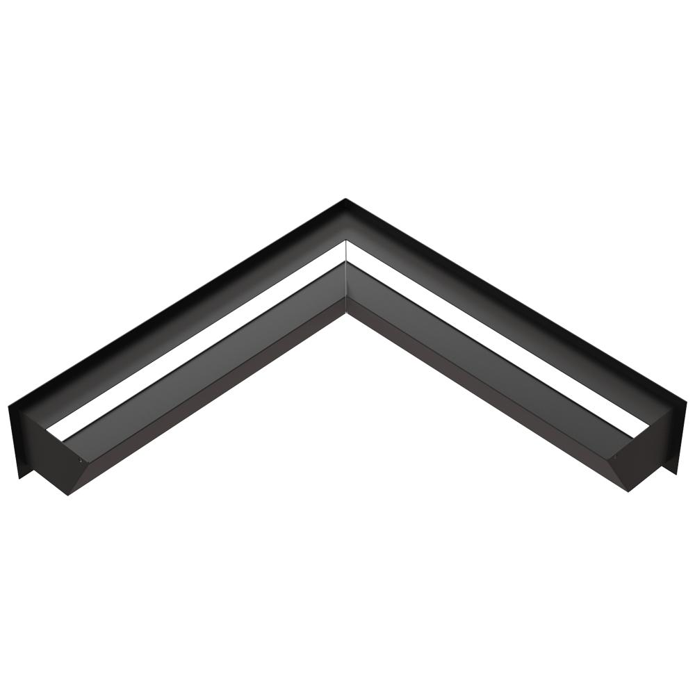 Vent Cover LUFT corner 56x56x12 black