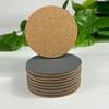 Round Square Cork Felt Non-slip Heat-resistant Coasters for Office and Home