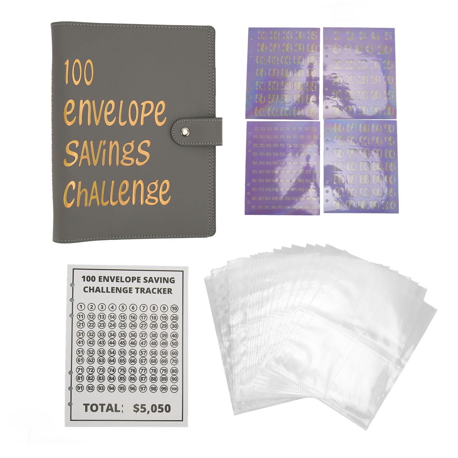 

Экономия денег Водонепроницаемый PU кожаный бюджетный конверт формата А5 с 100 денежными конвертами для детей и взрослых Gray