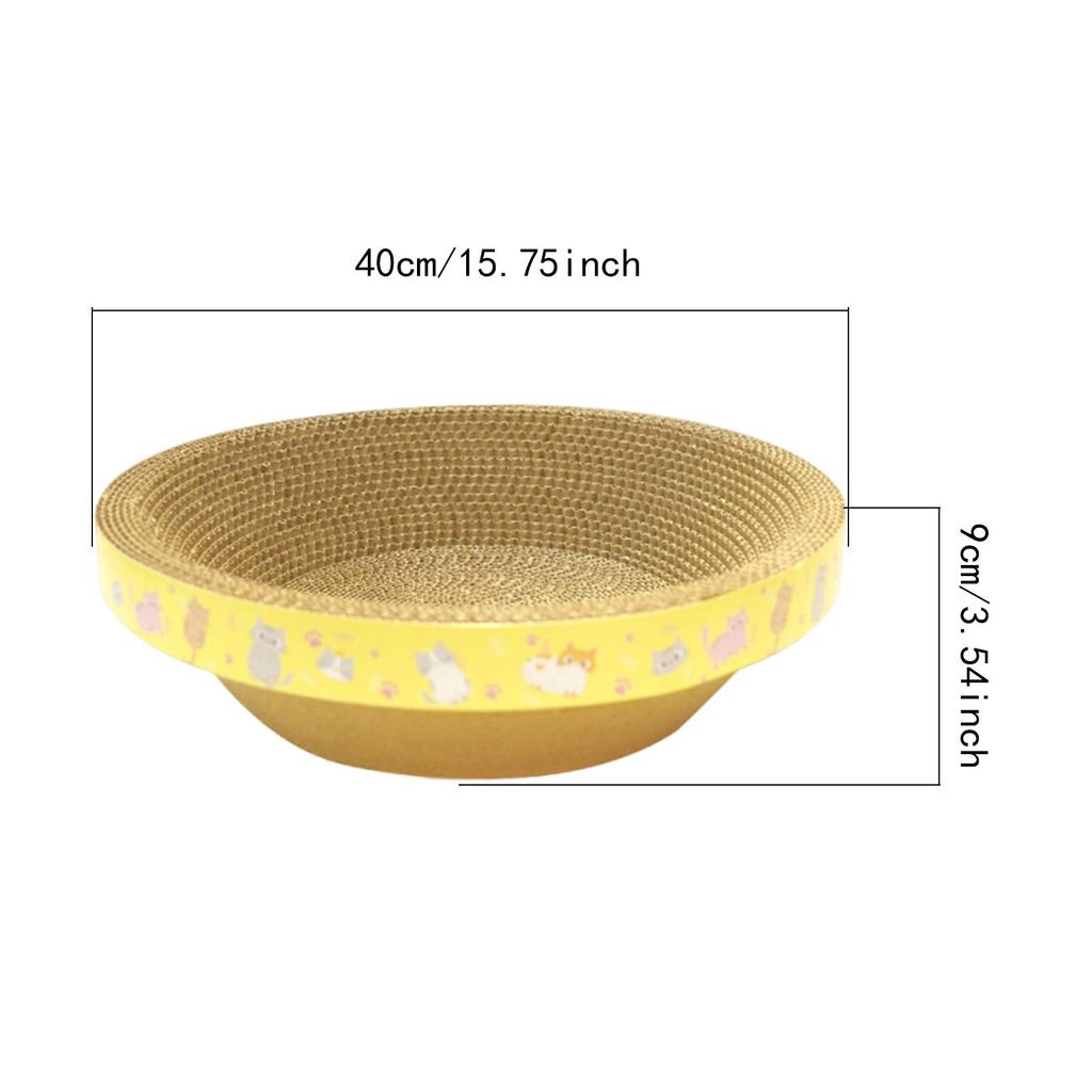 Kulatý kartonový škrabací pelíšek pro kočky pro malé střední velké kočky Podložka Ochrana nábytku Škrabací deska Hračka Potřeby pro mazlíčky Odpočinek